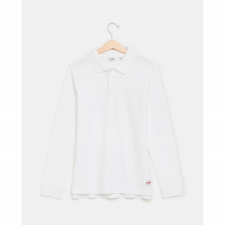 BLUKIDS MAJICA POLO DUG RUKAV BRIGHT WHITE