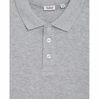 BLUKIDS MAJICA POLO DUG RUKAV MEDIUM GREY MELANGE