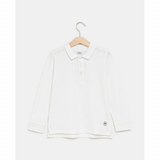 BLUKIDS MAJICA POLO DUG RUKAV BRIGHT WHITE