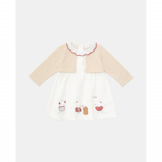 BLUKIDS SET HALJINA I BOLERO BLANC DE BLANC