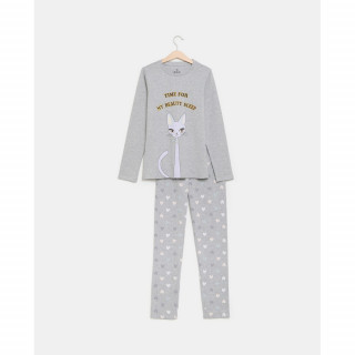 BLUKIDS PIDZAMA GREY MELANGE