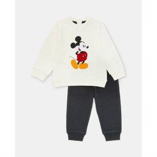 BLUKIDS SET MAJICA DUG RUKAV I DONJI DEO MICKEY BRIGHT WHITE