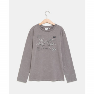 BLUKIDS MAJICA DUG RUKAV FROST GRAY