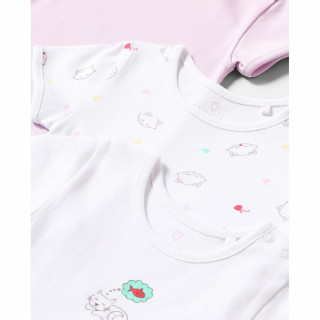 BLUKIDS BODI KRATAK RUKAV 3 KOM LAVENDER FOG
