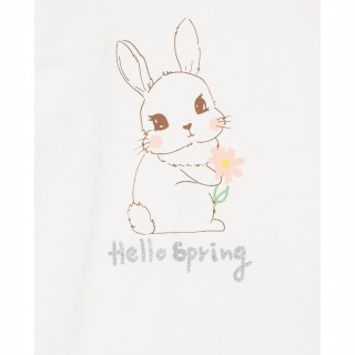 BLUKIDS PIDZAMA OFF-WHITE/PINK