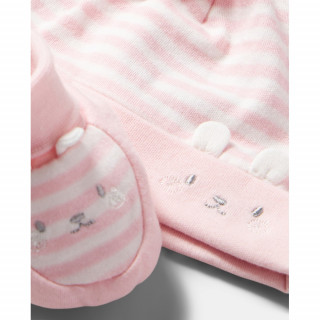 BLUKIDS SET KAPA I POPKE CHALK PINK
