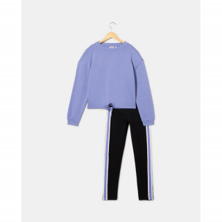 BLUKIDS MAJICA DUG RUKAV I HELANKE DEEP PERIWINKLE