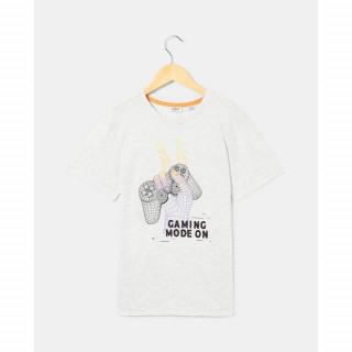 BLUKIDS MAJICA KRATAK RUKAV LIGHT GREY MELANGE