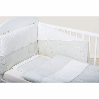 BUBABA POSTELJINA 6 DELOVA MNKY WHITE TEDDY DREAMS