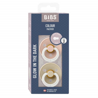 BIBS VARALICA KAUCUK BLUSH NIGHT & VANILA NIGHT 6-18M
