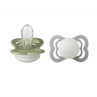 BIBS VARALICA SILIKON SUPREME SAGE NIGHT & CLOUD NIGHT 0-6M