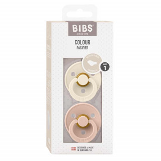 BIBS VARALICA KAUCUK ANATOMICAL IVORY & BLUSH 0-6M