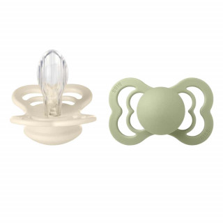 BIBS VARALICA SILIKON SUPREME SAGE & IVORY 6-18M