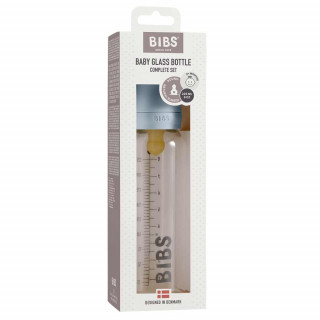 BIBS STAKLENA FLASICA 225 ML BABY BLUE