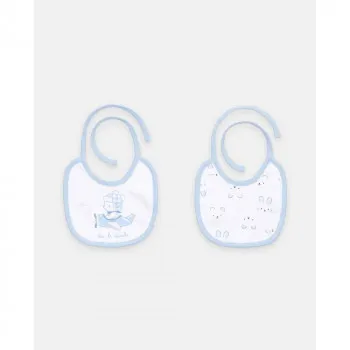 BLUKIDS PORTIKLA 2PK BIB PICCOLA AZURE AZZURRO/BIAN 