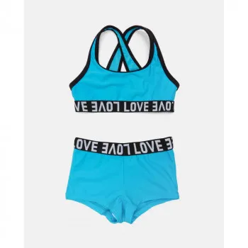 BLUKIDS KUPACI KOSTIM DVODELNI BIKINI FITNESS TURCHESE MULTICOLOR 