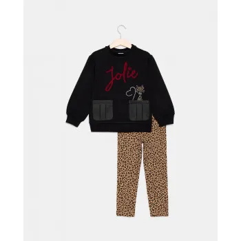 BLUKIDS TRENERKA KOMPLET JOGGING BLACK BEAUTY 