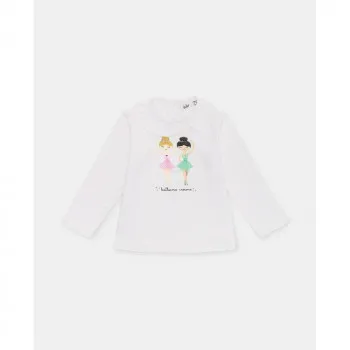 BLUKIDS MAJICA DUG RUKAV BRIGHT WHITE 