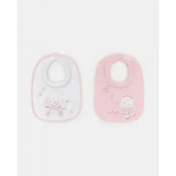 BLUKIDS PORTIKLA 2PK BIB DENTIZIONE ROSA 