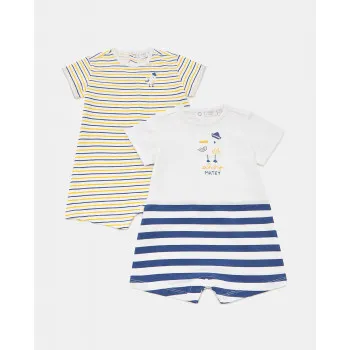 BLUKIDS ZEKA 2PK ROMPER CORTE BOY 