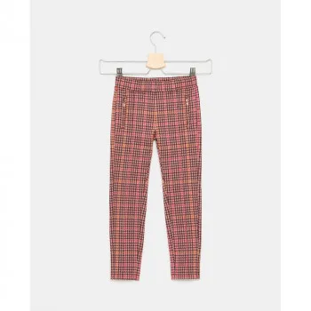 BLUKIDS PANTALONE BROWN CHECK 