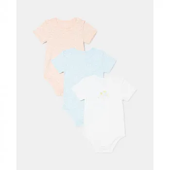 BLUKIDS BODI KRATAK RUKAV 3 KOM MULTICOLOUR 
