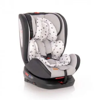 LORELLI AUTOSEDISTE NEBULA ISOFIX 0-36KG - ROTO GREY CROWNS 
