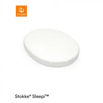 STOKKE SLEEPI V3 MINI FITTED SHEET WHITE 