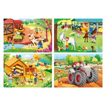 CLEMENTONI PUZZLE 15 FRAME THE FARM 