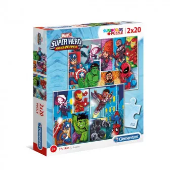 CLEMENTONI PUZZLE 2X20 SUPERHERO 