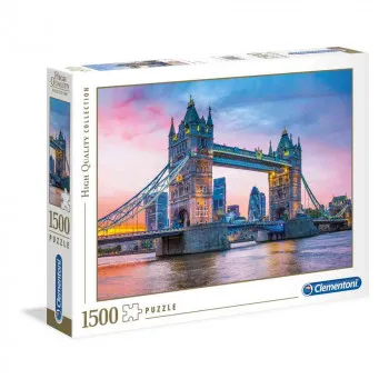 CLEMENTONI PUZZLE 1500 HQC  TOWER BRIDGE SUNSET 