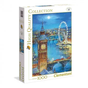 CLEMENTONI PUZZLE 1000 HQC LONDON RINGISPIL 