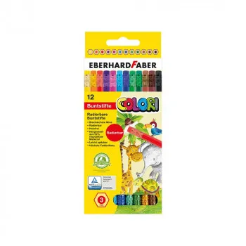 FABER CASTELL DRVENE BOJICE EBERHARD FABER SA GUMICOM 1/12 COLORI 514817 