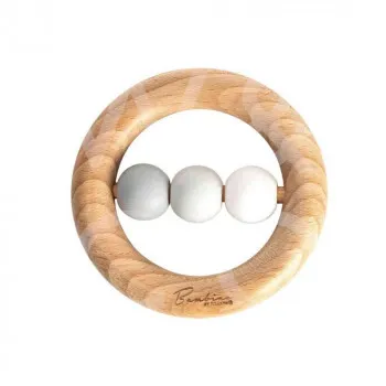 WIDDOP AND CO ZVECKA TEETHING RING  GREY 