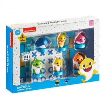 PMI: BABY SHARK 6PK SET FIGURA S PECATIMA + 2 DRUSTVENE IGRE 