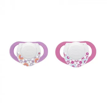 CHICCO VARALICA GIOTTO PHYSIO RING KAUCUK ROZE 6-12M 2/1 