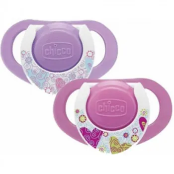 CHICCO VARALICA GIOTTO PHYSIO RING KAUCUK ROZE 12M 2/1 