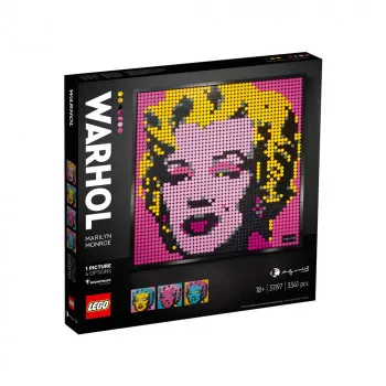 LEGO ART ANDY WARHOLS MARILYN MONROE 