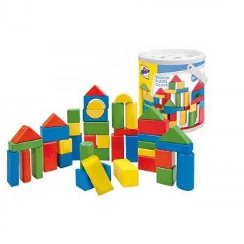 WOODY DRVENE KOCKE U BOJI -50 KOMADA 8591864909117 