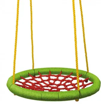 WOODYLAND PRSTEN ZA LJULJANJE - ZELENI/CRVENI, 83CM