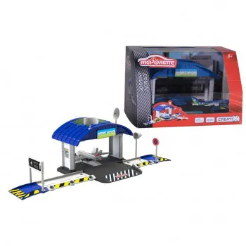 MAJORETTE CREATIX AERODROMSKI HANGAR I AVION 