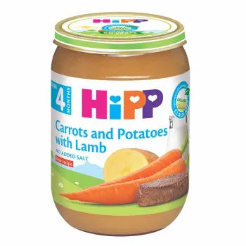 HIPP KASICA JAGNJETINA SA SARGAREPOM I KROMP. 190G 