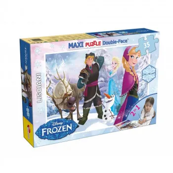 LISCIANI FROZEN PLAYING IN THE ICE  SLAGALICA 35 PCS 2U1 SLOZI I OBOJI 46867 