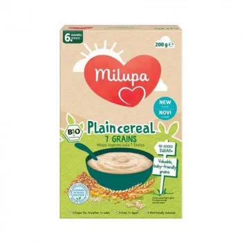 MILUPA BIO BEZMLECNA KASA 7 ZITARICA 6+ 200G 