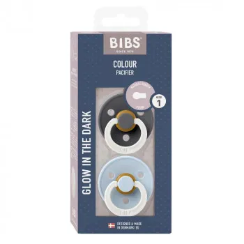 BIBS VARALICA KAUCUK IRON NIGHT &  BLUE NIGHT 0-6M 