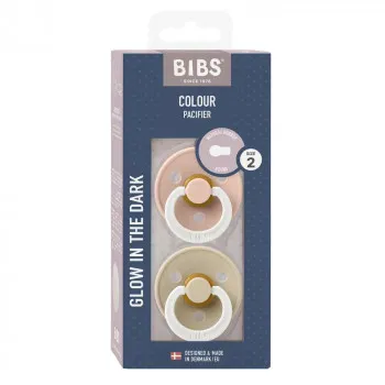 BIBS VARALICA KAUCUK BLUSH NIGHT & VANILA NIGHT 6-18M 