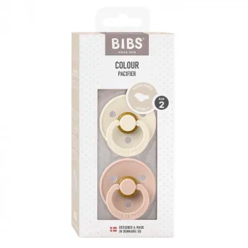 BIBS VARALICA KAUCUK ANATOMICAL IVORY & BLUSH 6-18M 