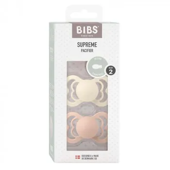 BIBS VARALICA SILIKON SUPREME BLUSH & IVORY 6-18M