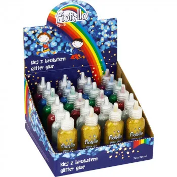 FIORELLO GLITER LEPAK DISPLEJ 6 BOJE X 4 X 20ML 