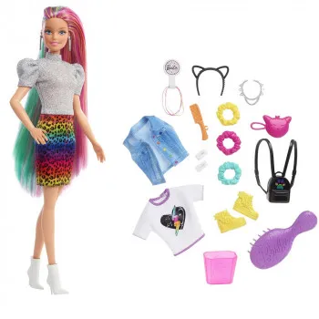 MATTEL BARBIE SA FANTASTICNOM KOSOM DUGINIH BOJA 